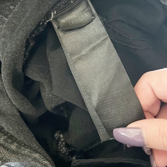 All Saints Grace Women's Washed Black Midrise Raw Hem Skinny Jeans - Picture 11 of 11